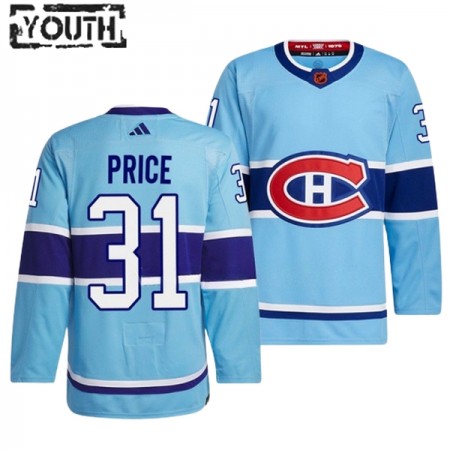 Montreal Canadiens Trikot Carey Price 31 Adidas 2022-23 Blau Reverse Retro 2.0 Authentic - Kinder
